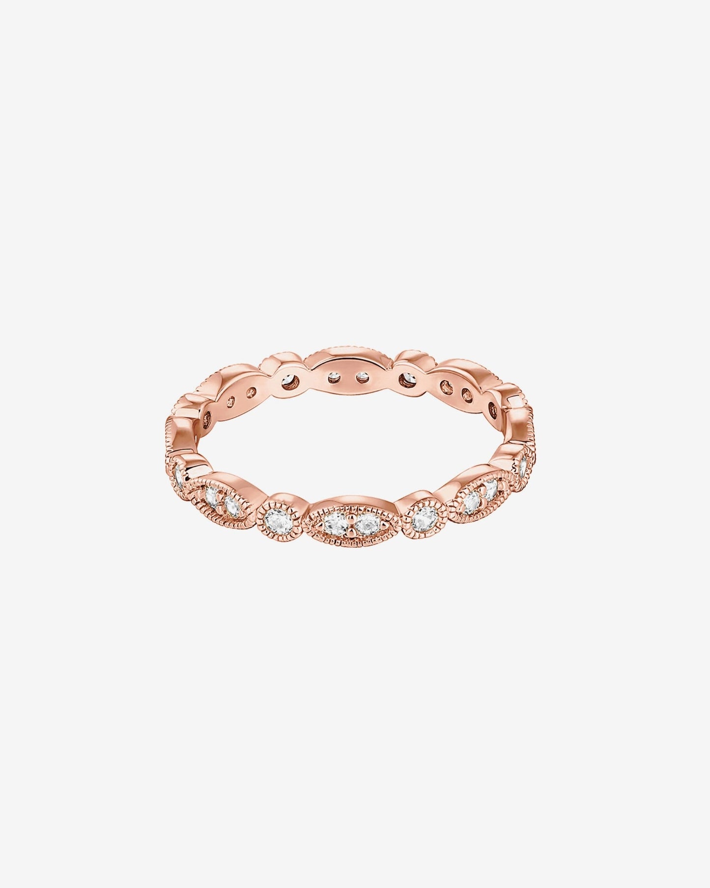 Round Milgrain Eternity Band