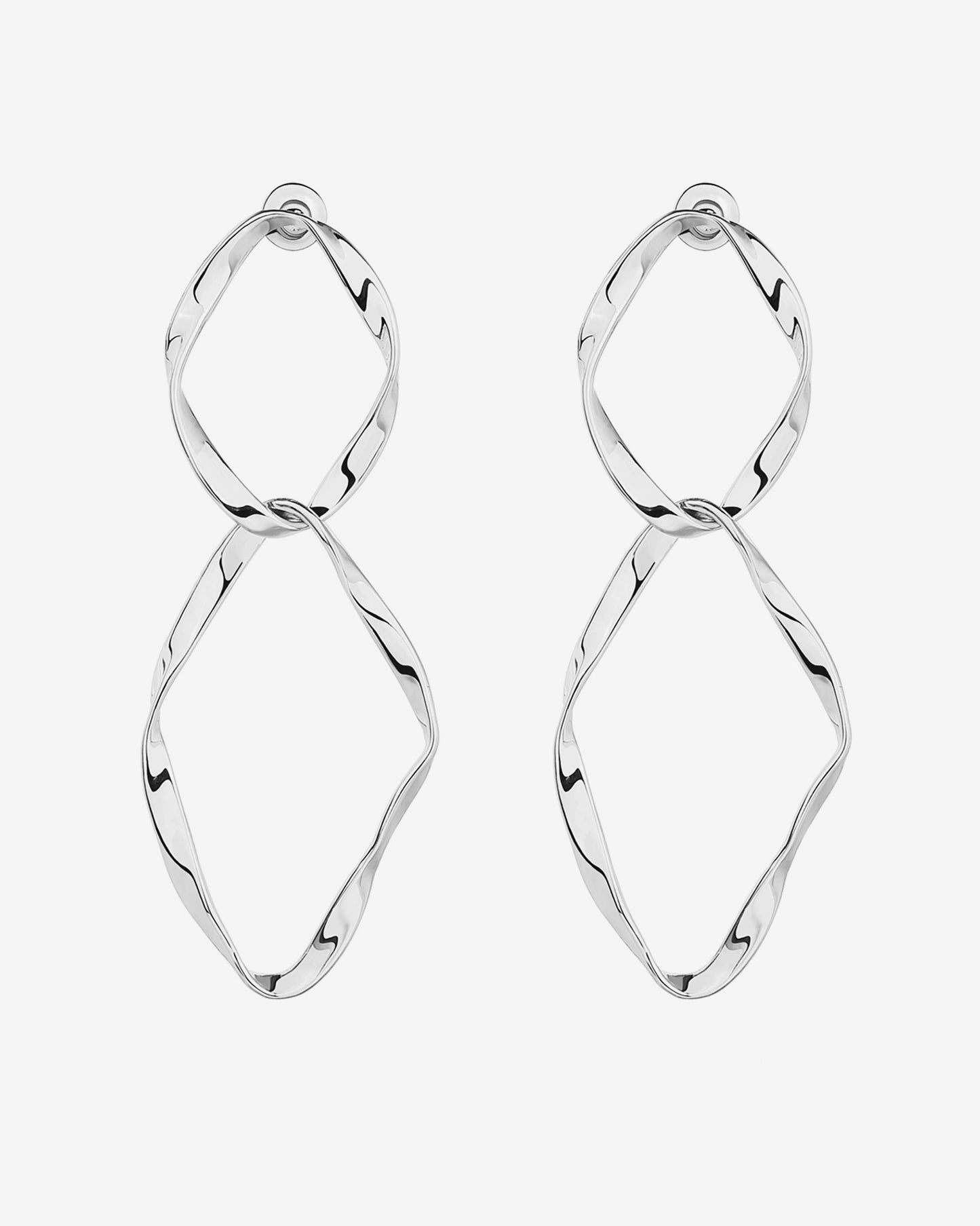 Hammered Infinity Hoop