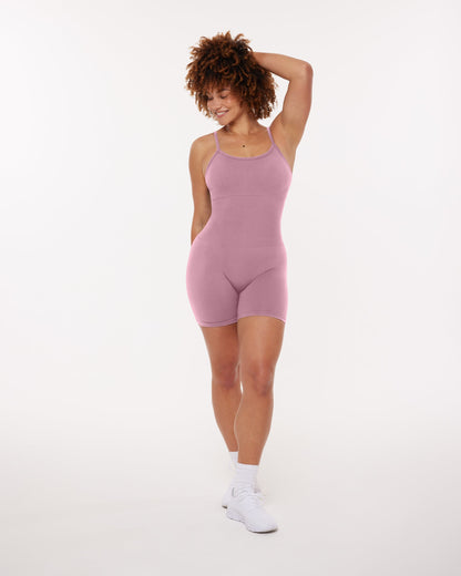 Seamless Low-Impact Butt Lifting 5" Adjustable Cami Romper