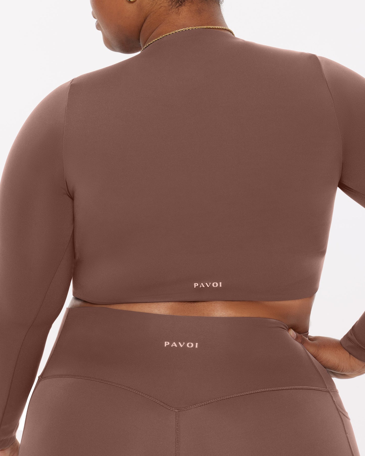 Medium-Impact Long Sleeve Workout Crop Top