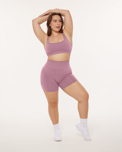 Seamless High-Waisted 4.5" Butt Lifting Biker Shorts