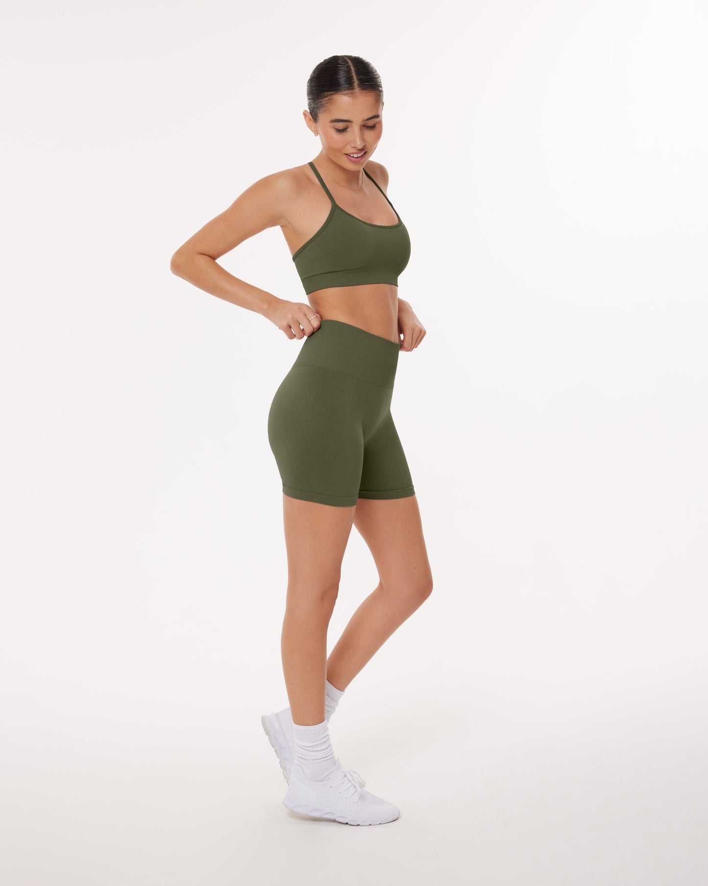 Seamless High-Waisted 4.5" Butt Lifting Biker Shorts