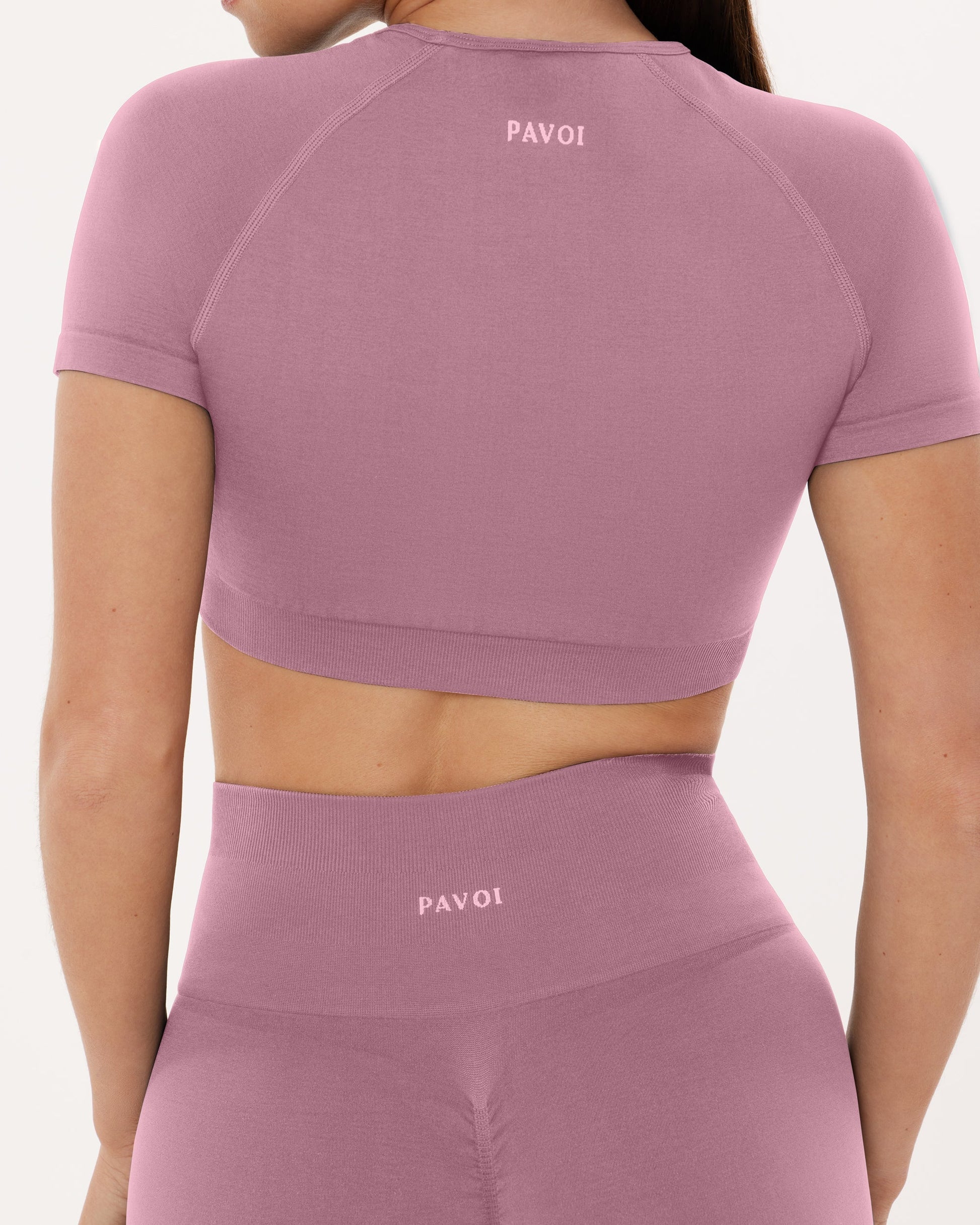 Seamless High-Support Short Sleeve Workout Crop Top