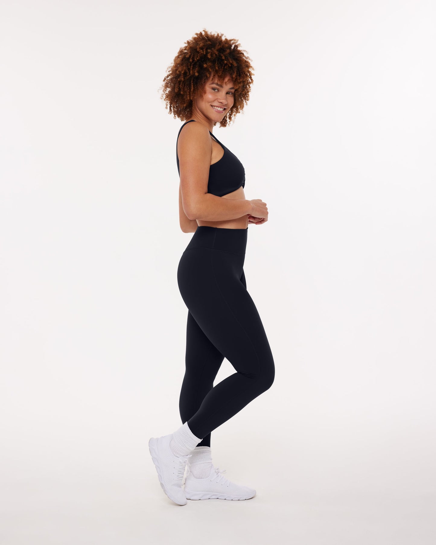 High-Waisted Lifting Full-Length Yoga Leggings with Scrunch