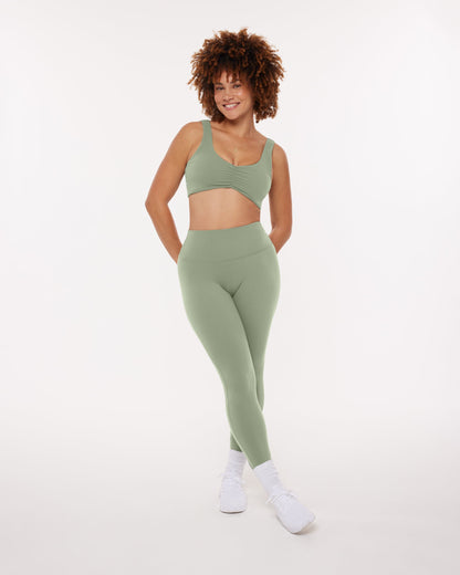 High-Waisted Lifting Full-Length Yoga Leggings with Scrunch
