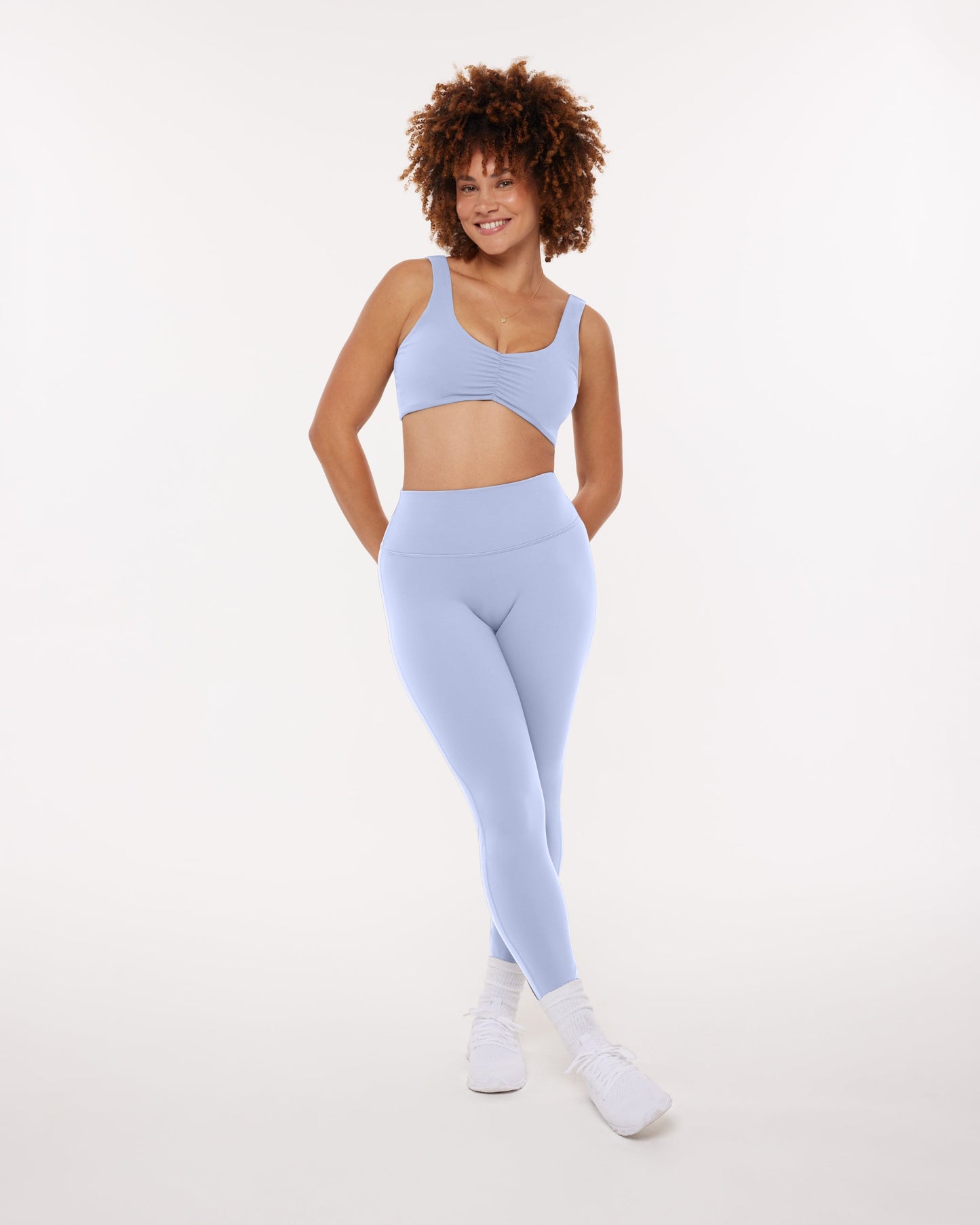 High-Waisted Lifting Full-Length Yoga Leggings with Scrunch