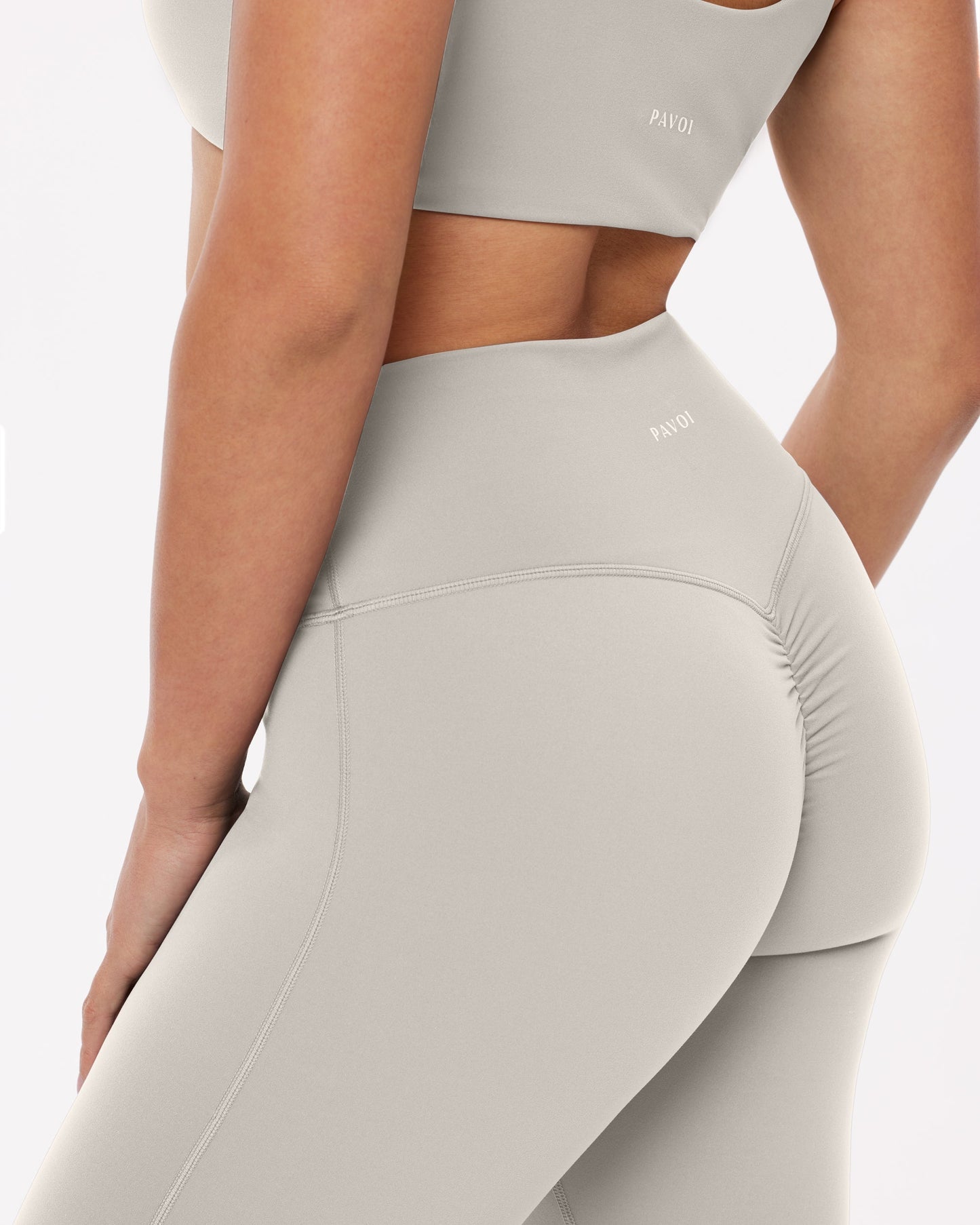 High-Waisted Lifting Full-Length Yoga Leggings with Scrunch