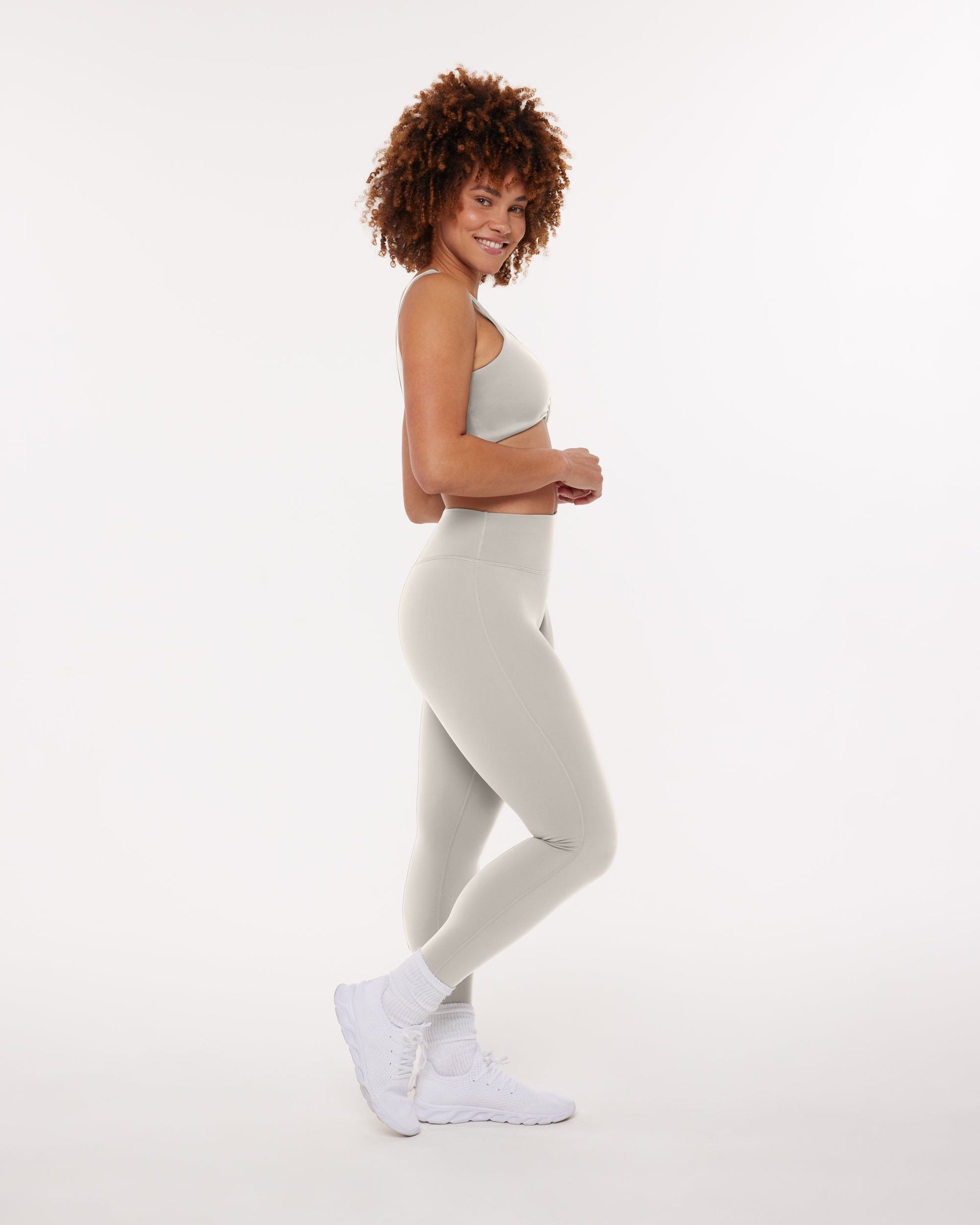 High-Waisted Lifting Full-Length Yoga Leggings with Scrunch