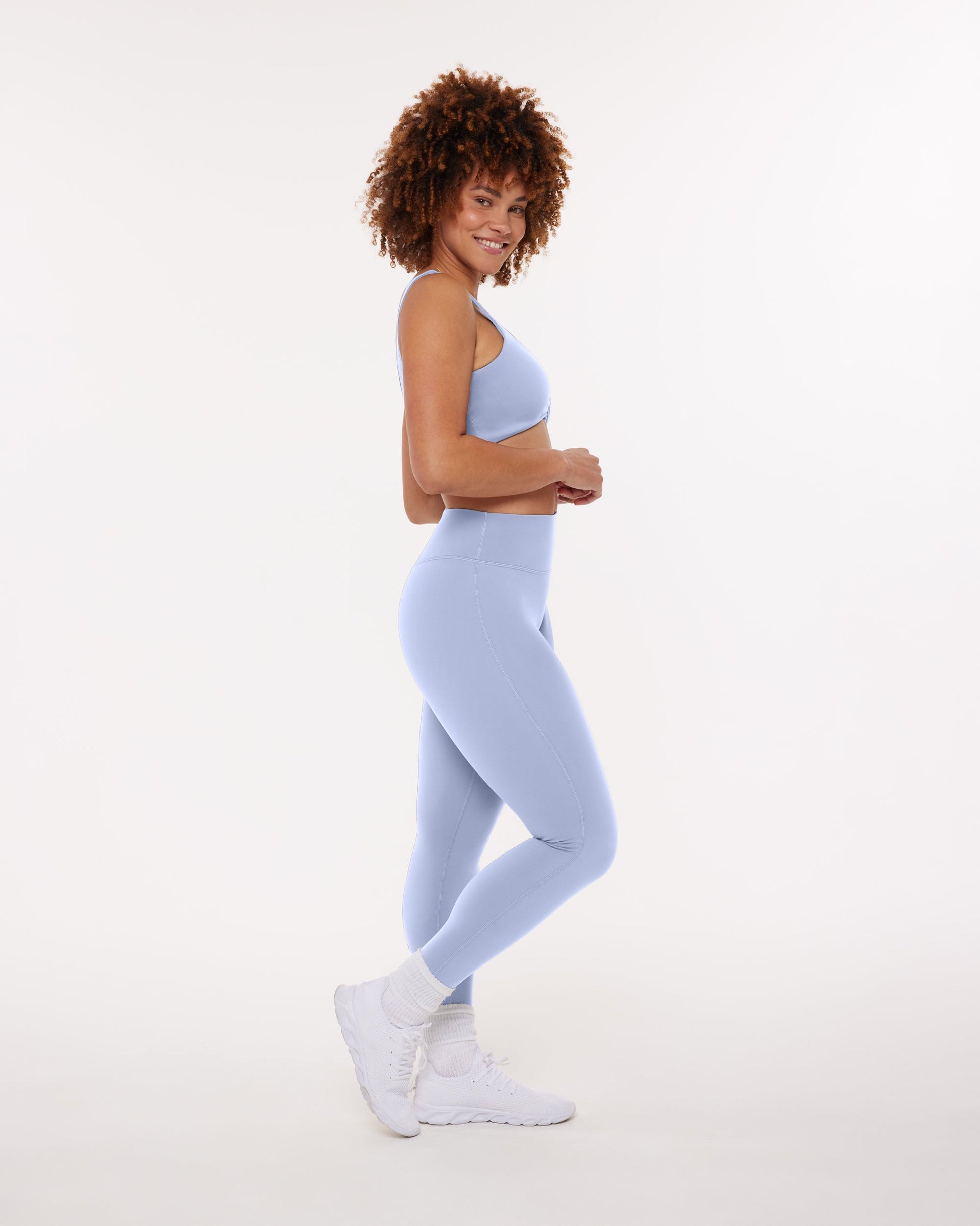 High-Waisted Lifting Full-Length Yoga Leggings with Scrunch