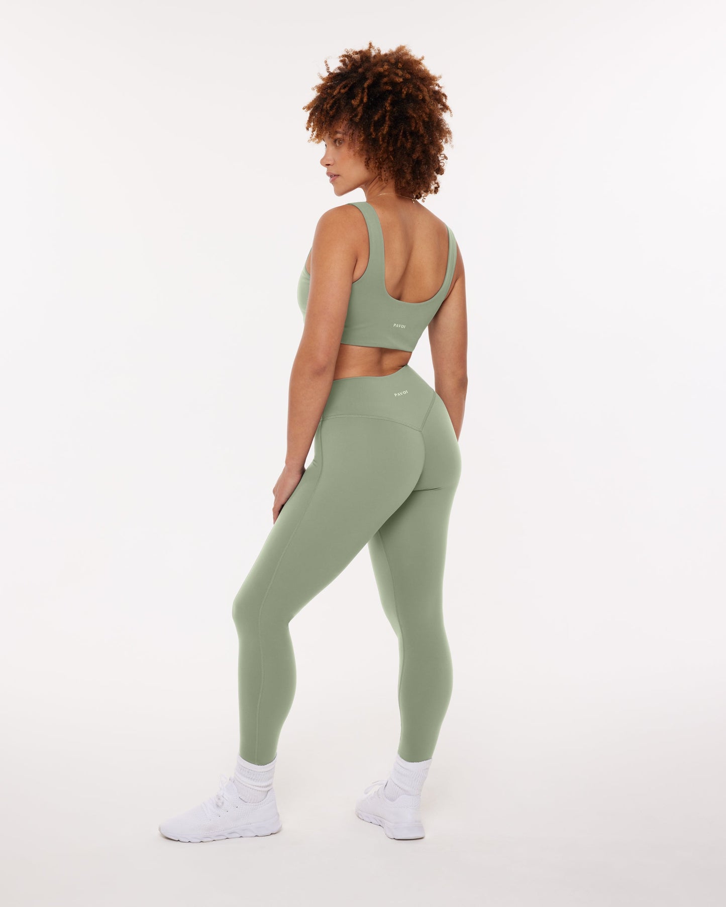 High-Waisted Lifting Full-Length Yoga Leggings with Scrunch