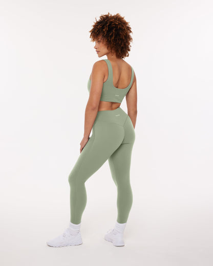 High-Waisted Lifting Full-Length Yoga Leggings with Scrunch