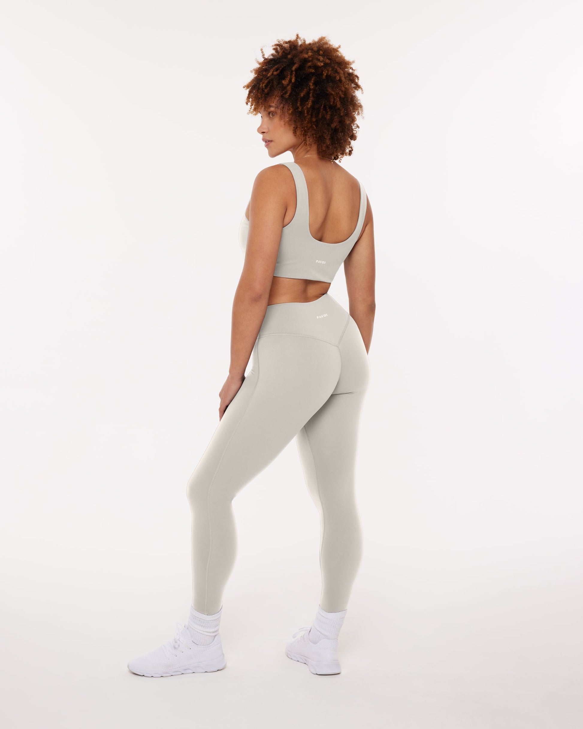 High-Waisted Lifting Full-Length Yoga Leggings with Scrunch