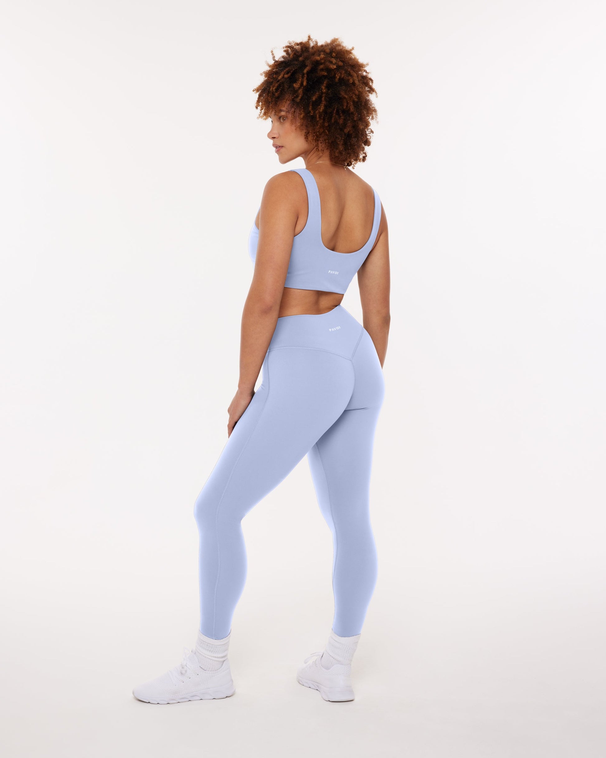 High-Waisted Lifting Full-Length Yoga Leggings with Scrunch