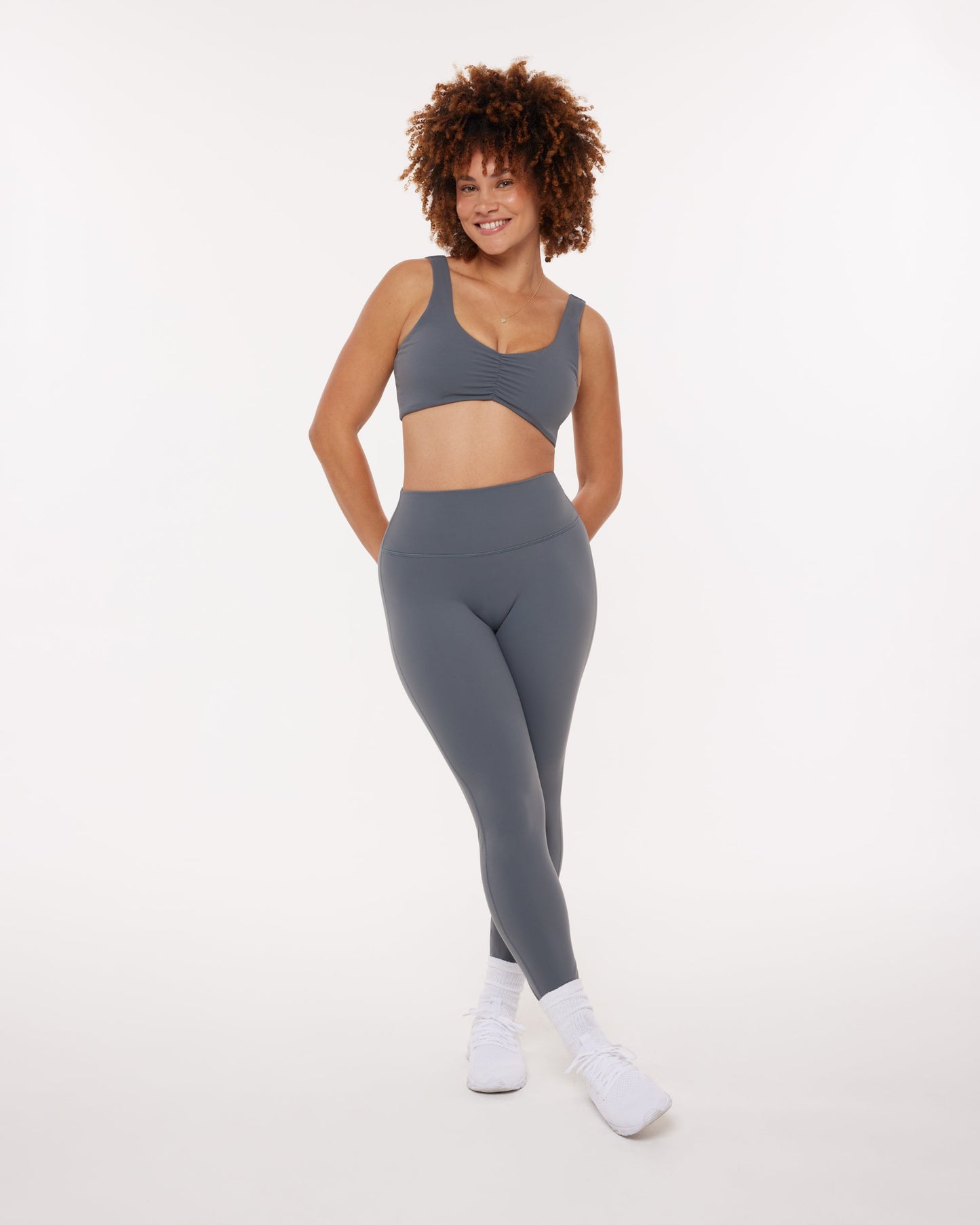 High-Waisted Lifting Full-Length Yoga Leggings with Scrunch