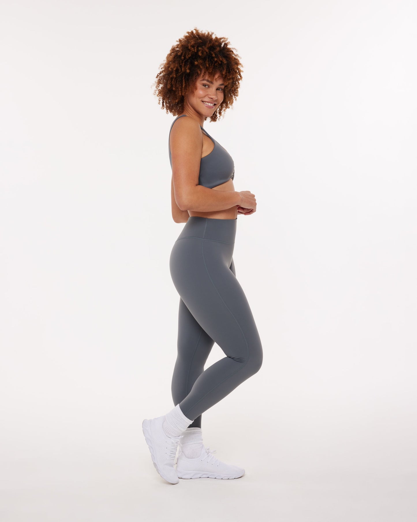 High-Waisted Lifting Full-Length Yoga Leggings with Scrunch