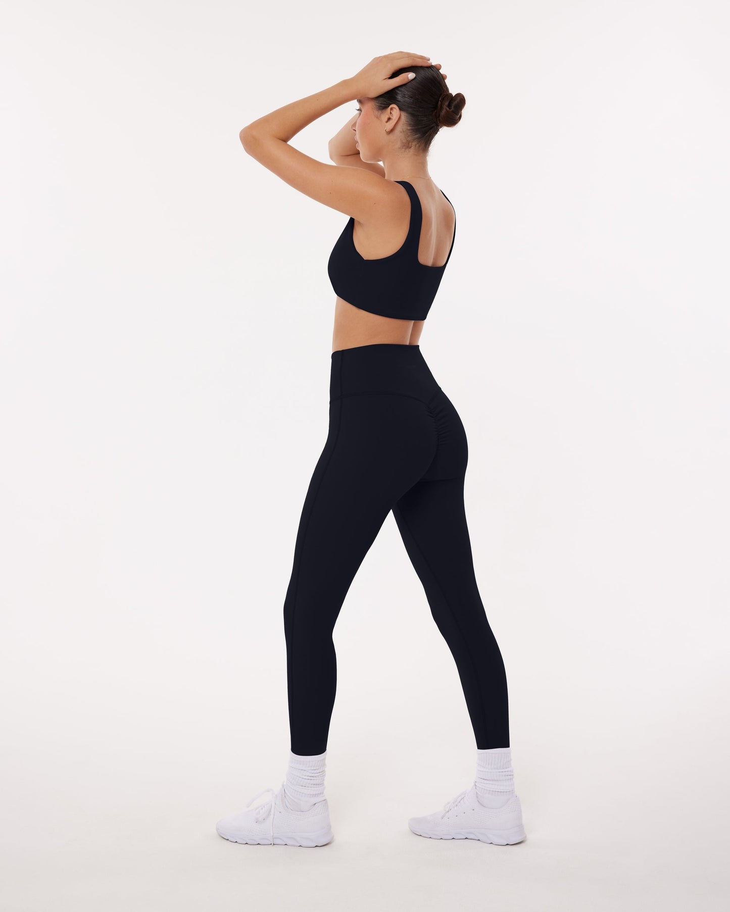 High-Waisted Lifting Full-Length Yoga Leggings with Scrunch