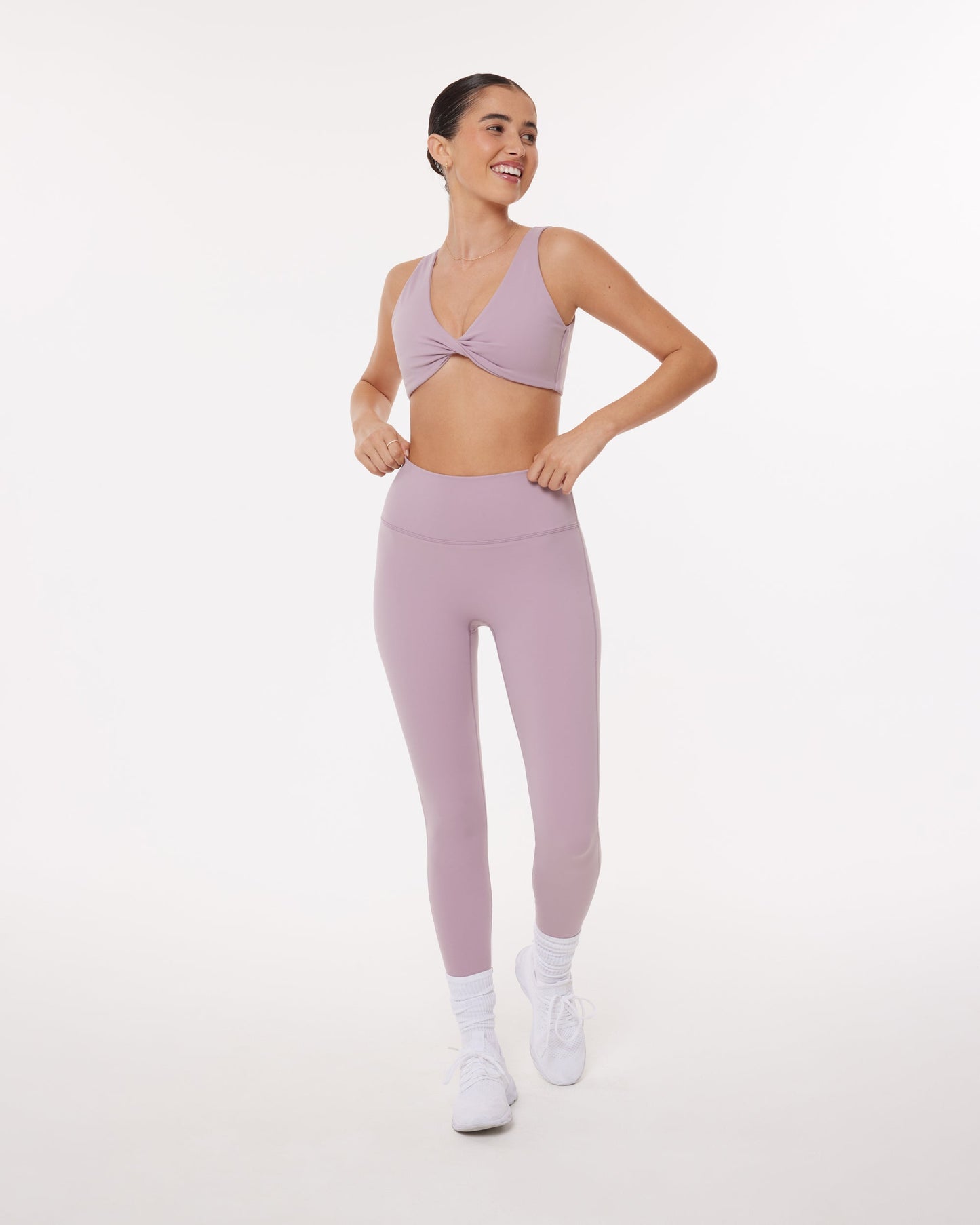 High-Waisted Lifting Full-Length Yoga Leggings with Scrunch