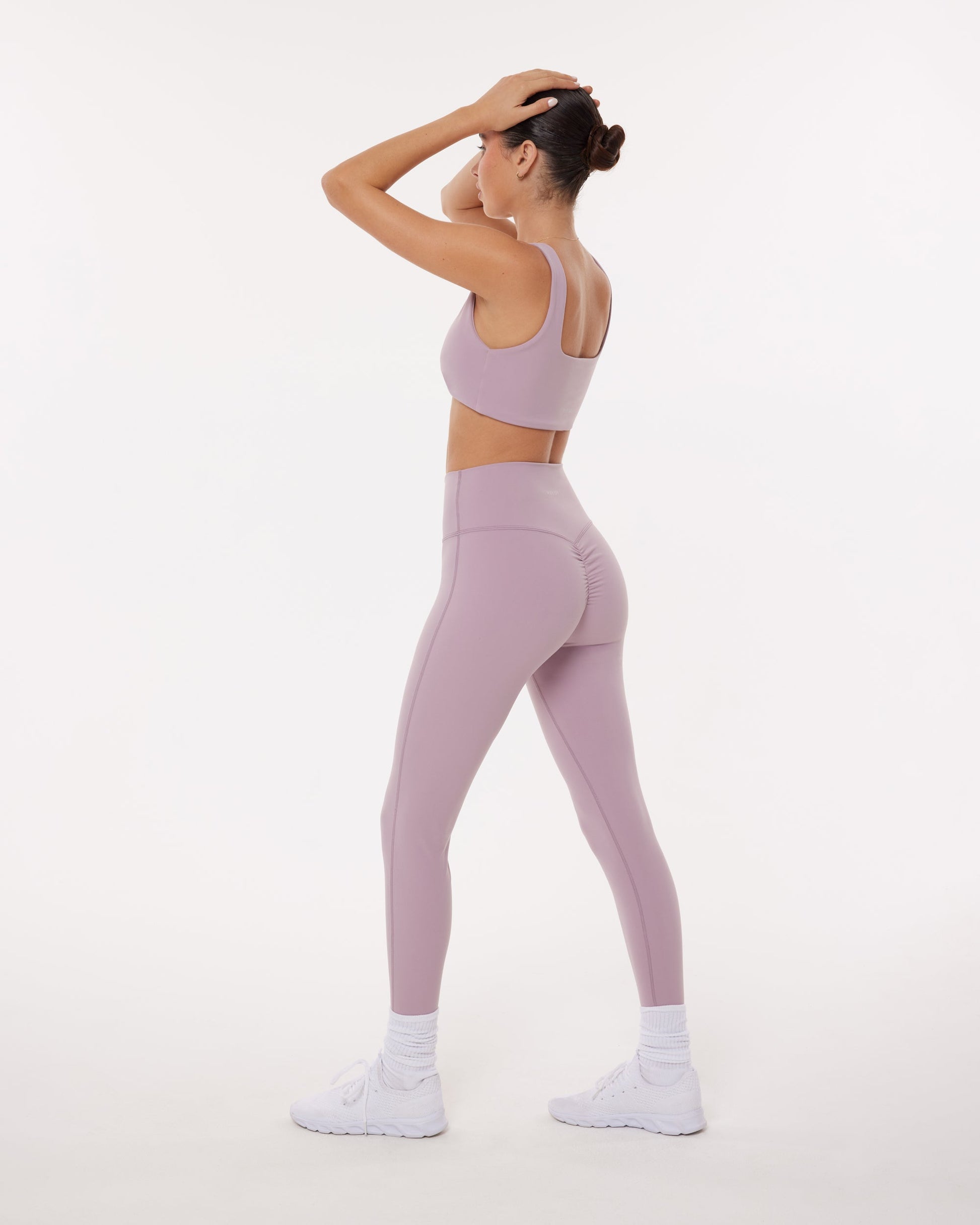 High-Waisted Lifting Full-Length Yoga Leggings with Scrunch