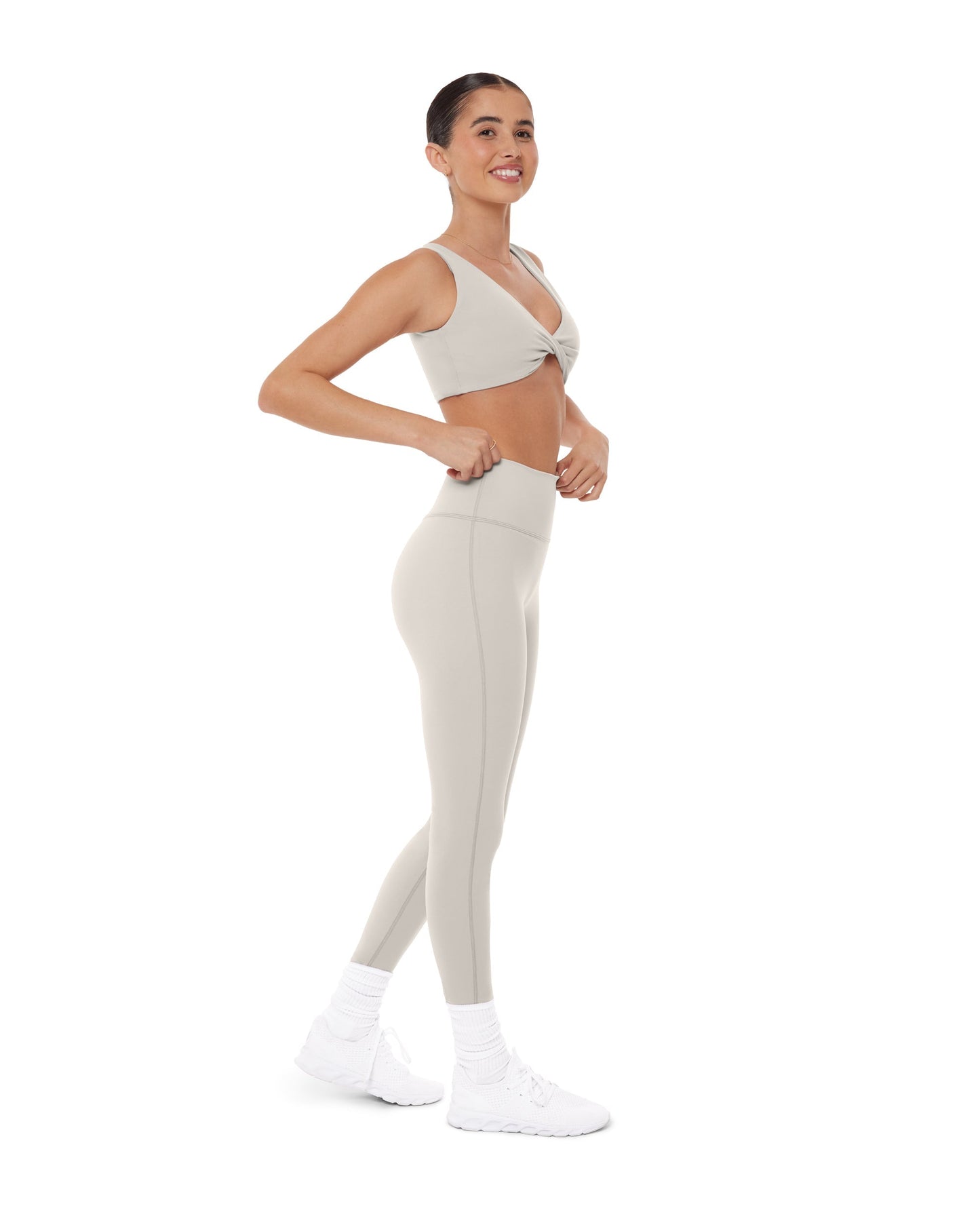 High-Waisted Lifting Full-Length Yoga Leggings with Scrunch