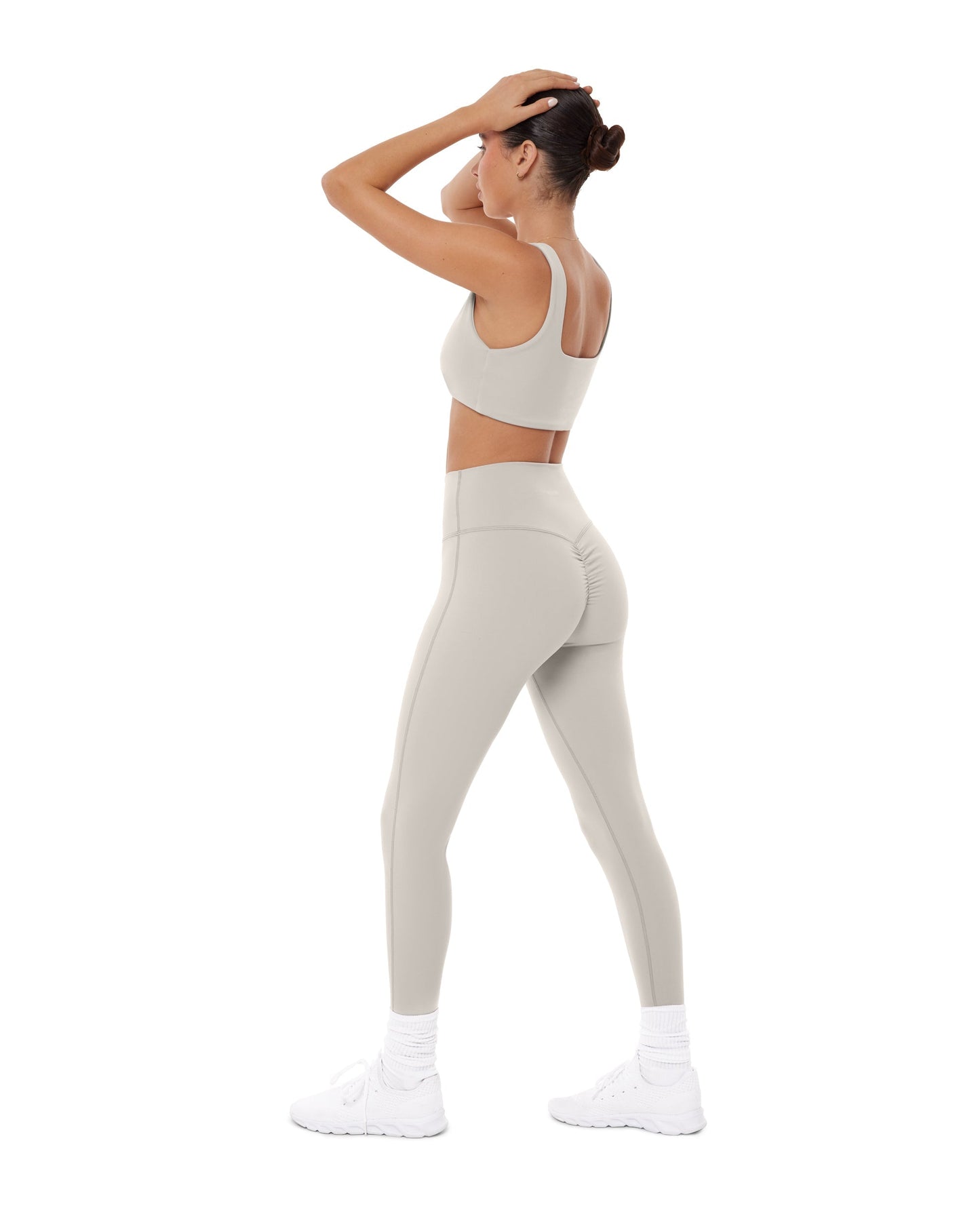 High-Waisted Lifting Full-Length Yoga Leggings with Scrunch