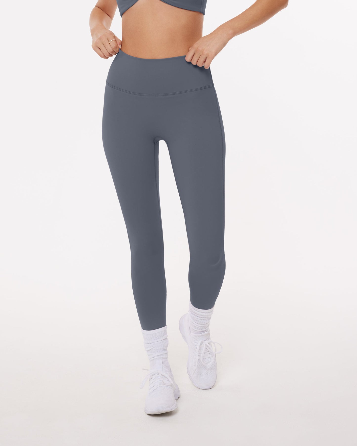 High-Waisted Lifting Full-Length Yoga Leggings with Scrunch