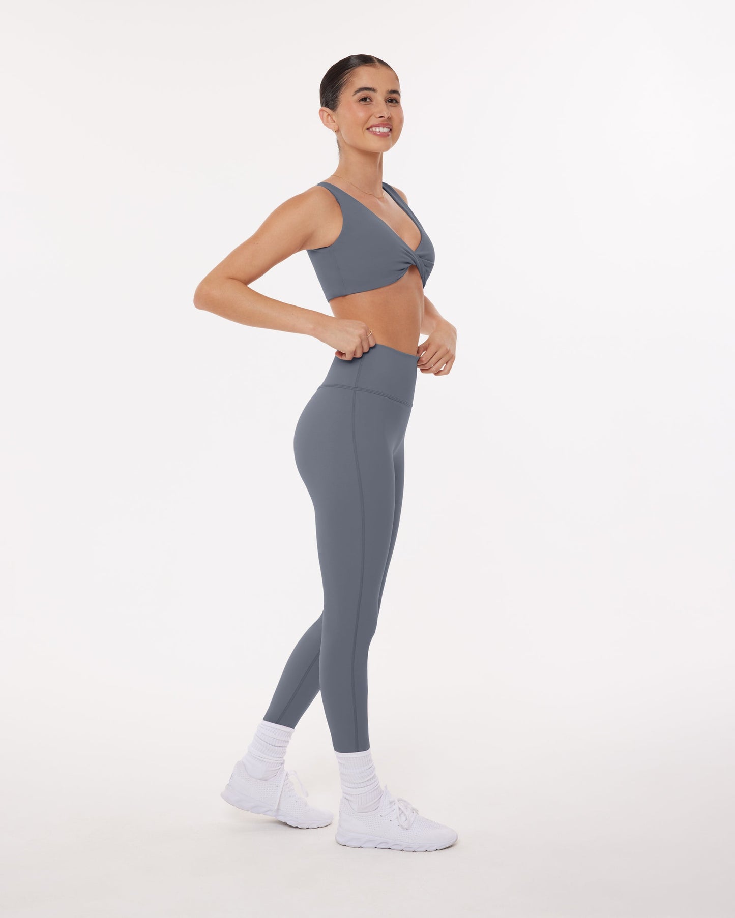 High-Waisted Lifting Full-Length Yoga Leggings with Scrunch