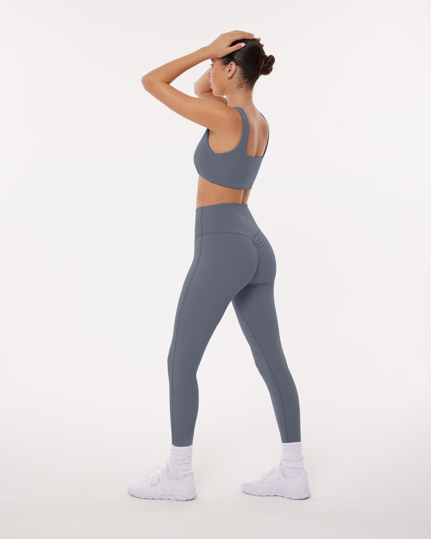 High-Waisted Lifting Full-Length Yoga Leggings with Scrunch