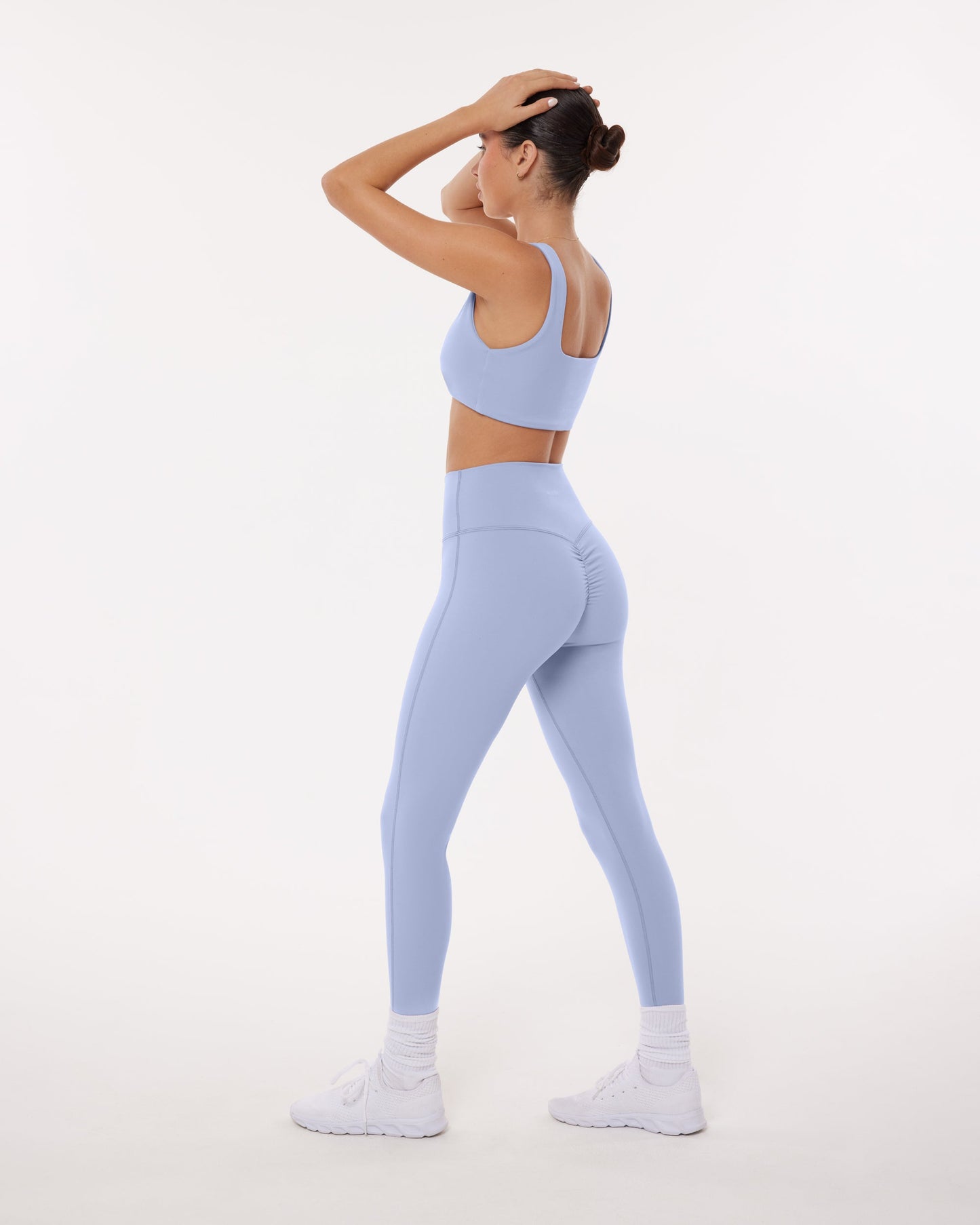 High-Waisted Lifting Full-Length Yoga Leggings with Scrunch