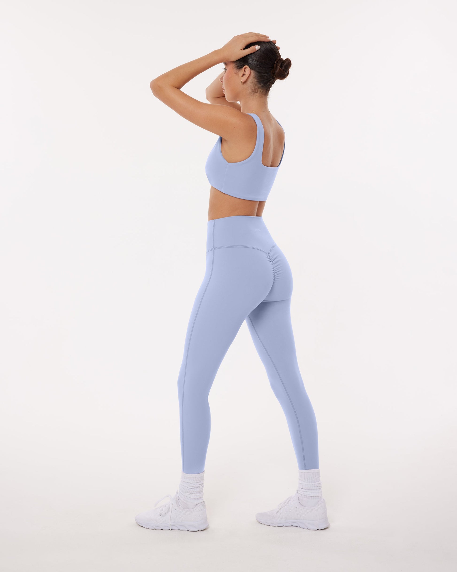 High-Waisted Lifting Full-Length Yoga Leggings with Scrunch
