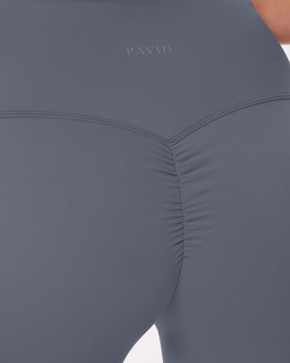 High-Waisted Lifting Full-Length Yoga Leggings with Scrunch