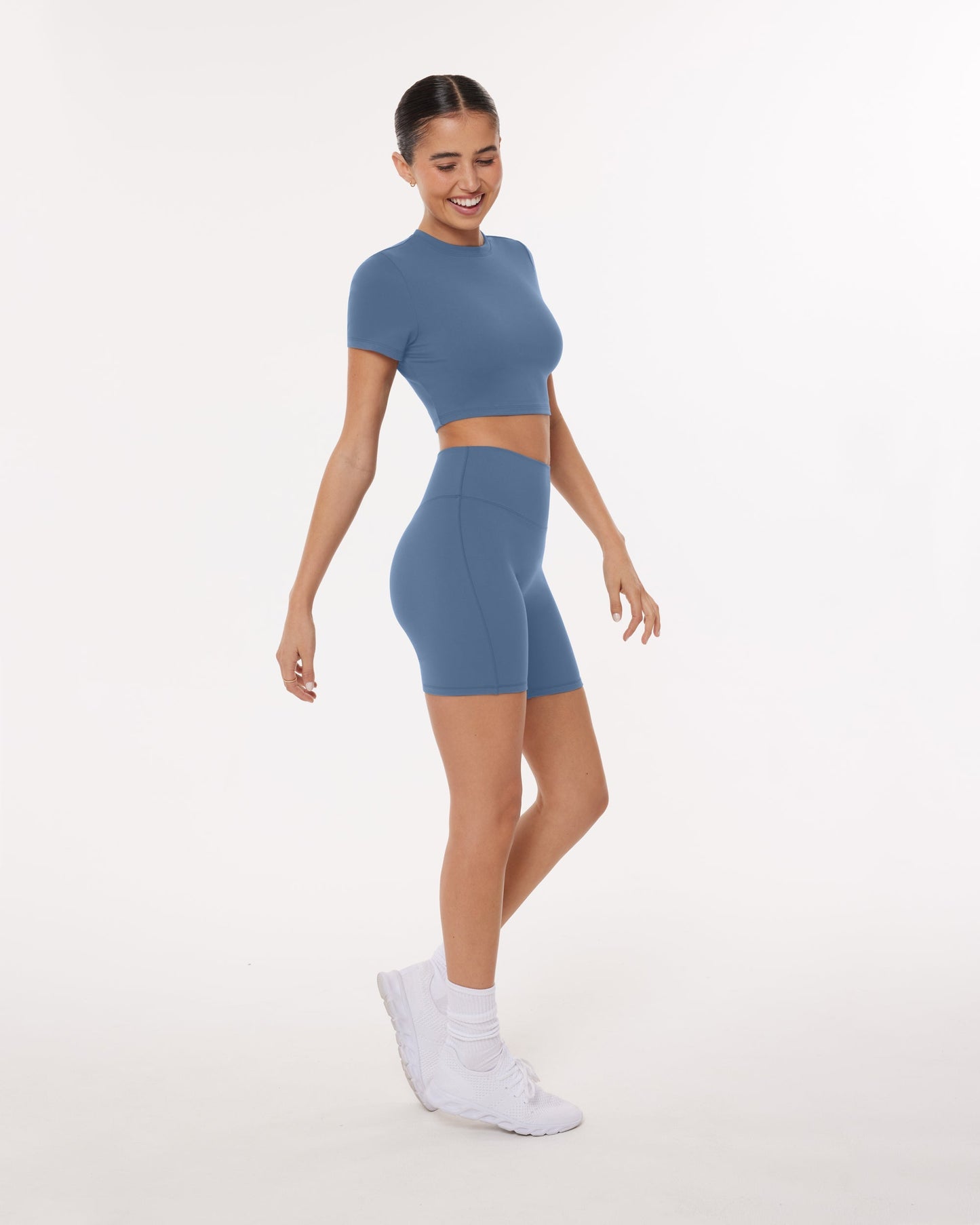 Lounge Athleisure Short Sleeve Crop T-Shirt