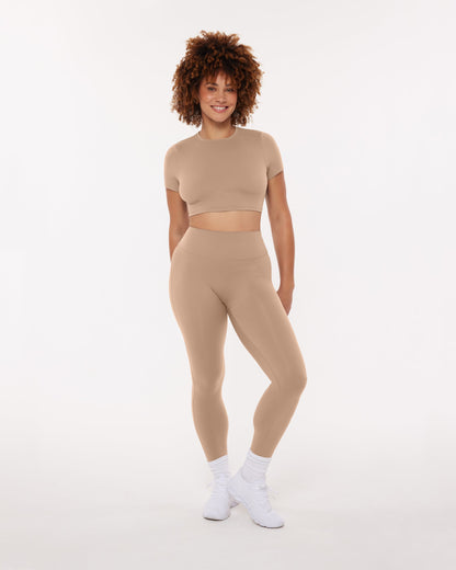 Lounge Athleisure Short Sleeve Crop T-Shirt