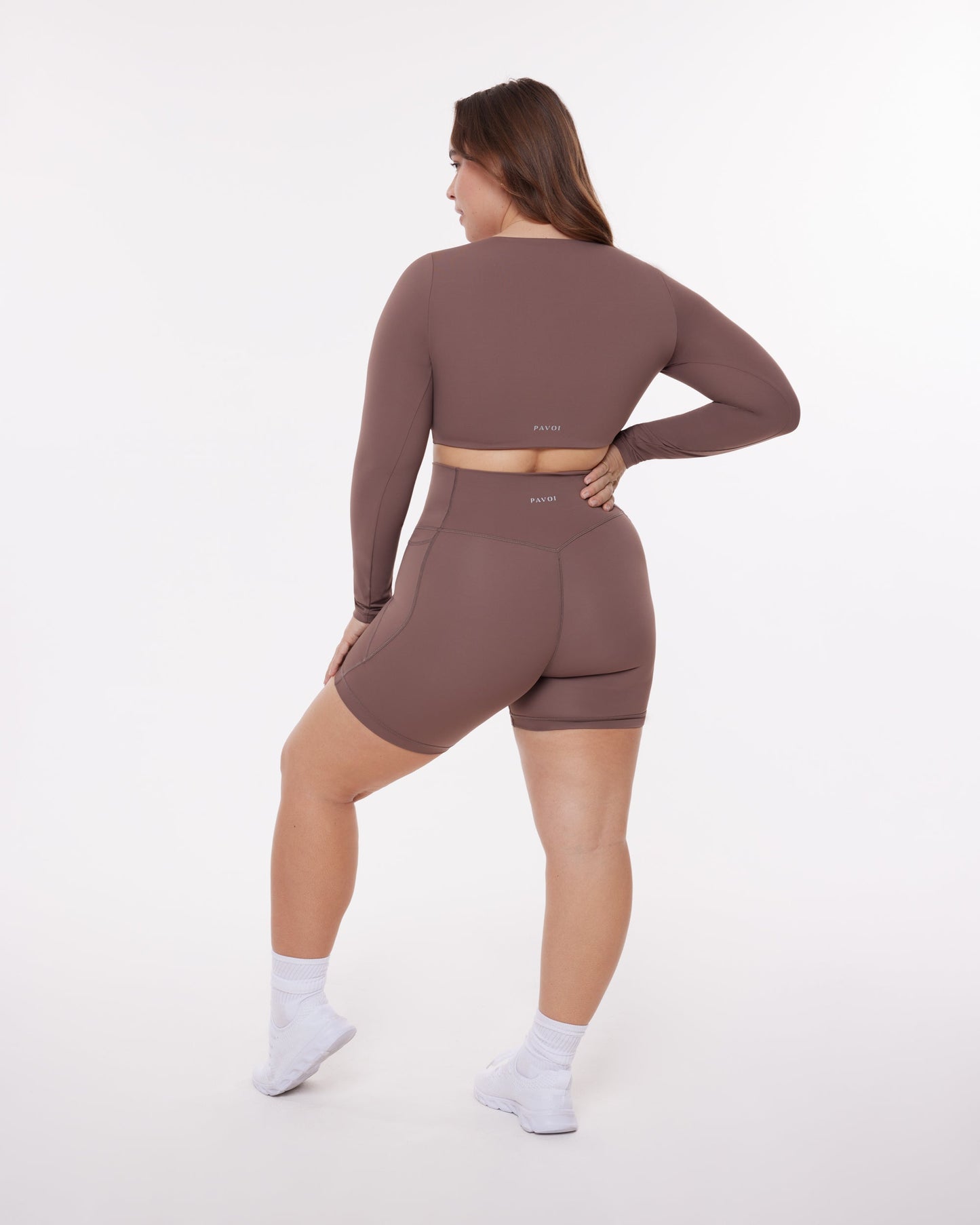 Medium-Impact Long Sleeve Workout Crop Top