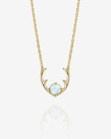 Yellow Gold White Opal