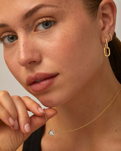 Vermeil Solitaire Necklace