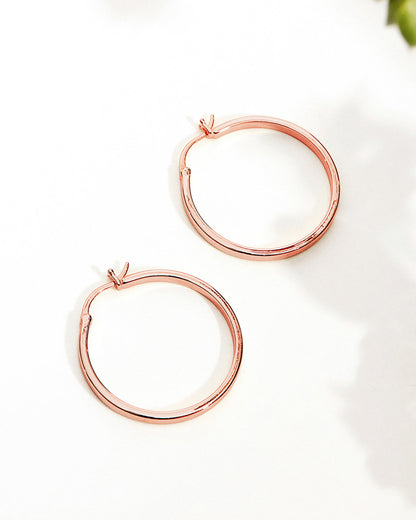 Vermeil Square Tube Hoops