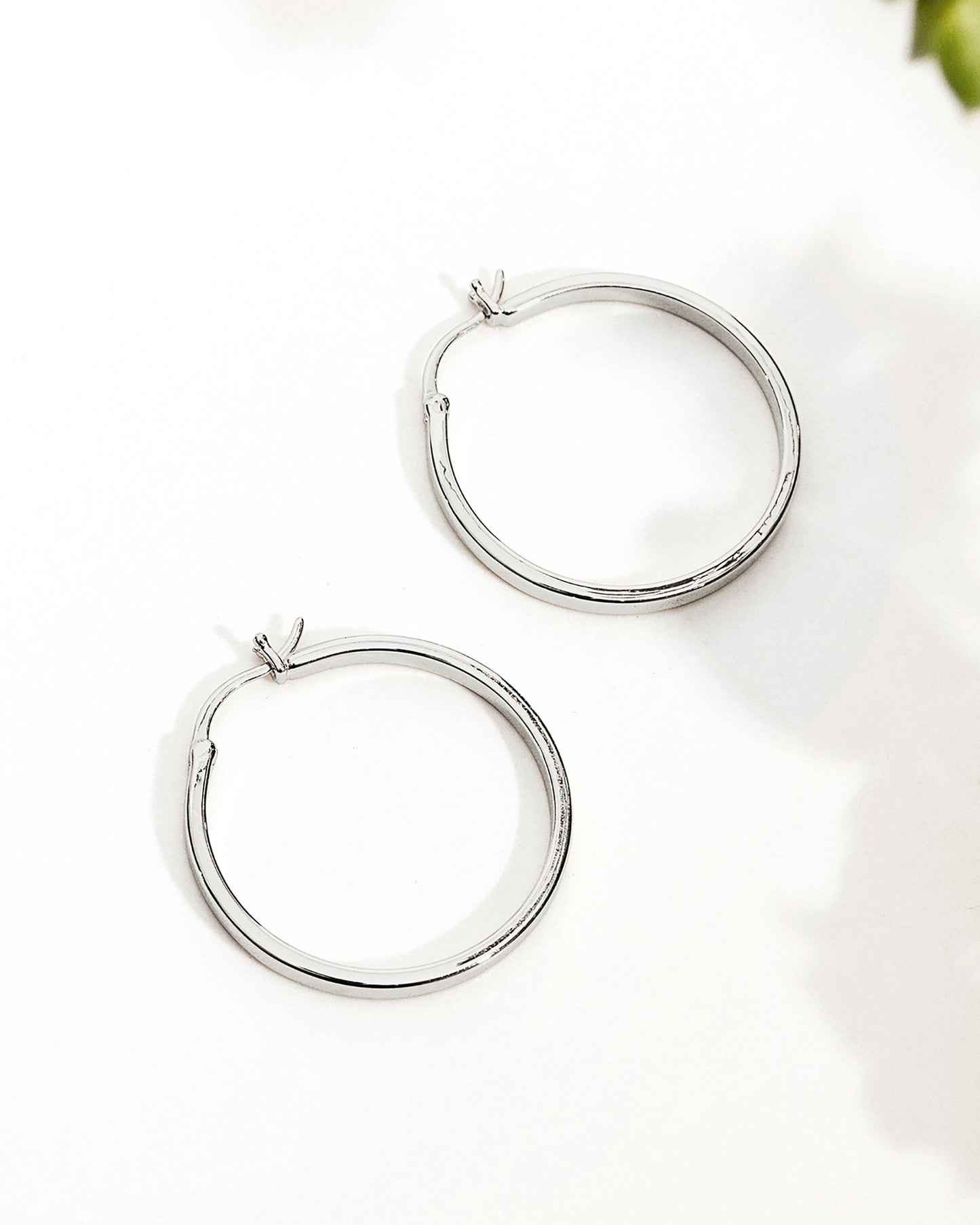 Vermeil Square Tube Hoops
