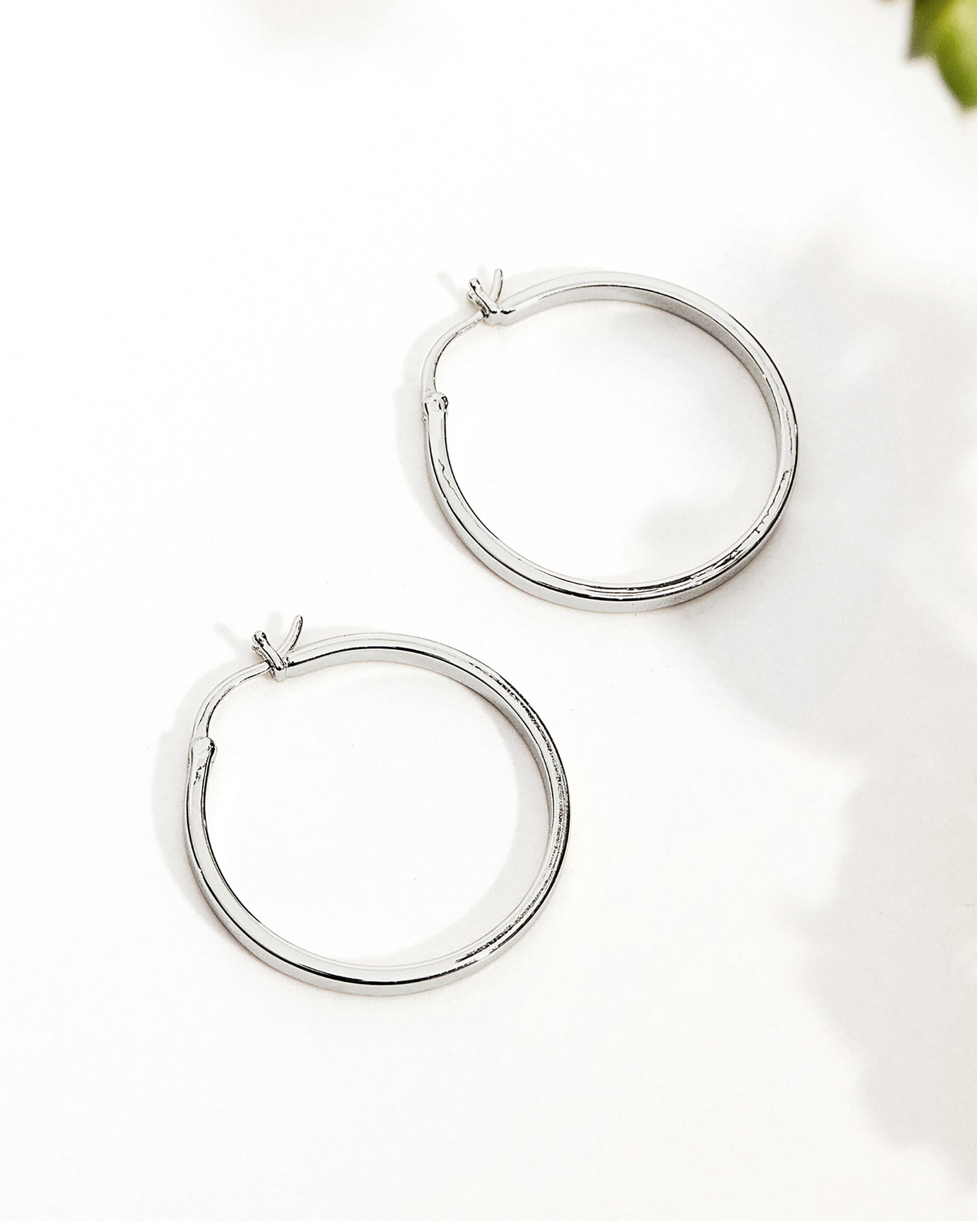 Vermeil Square Tube Hoops