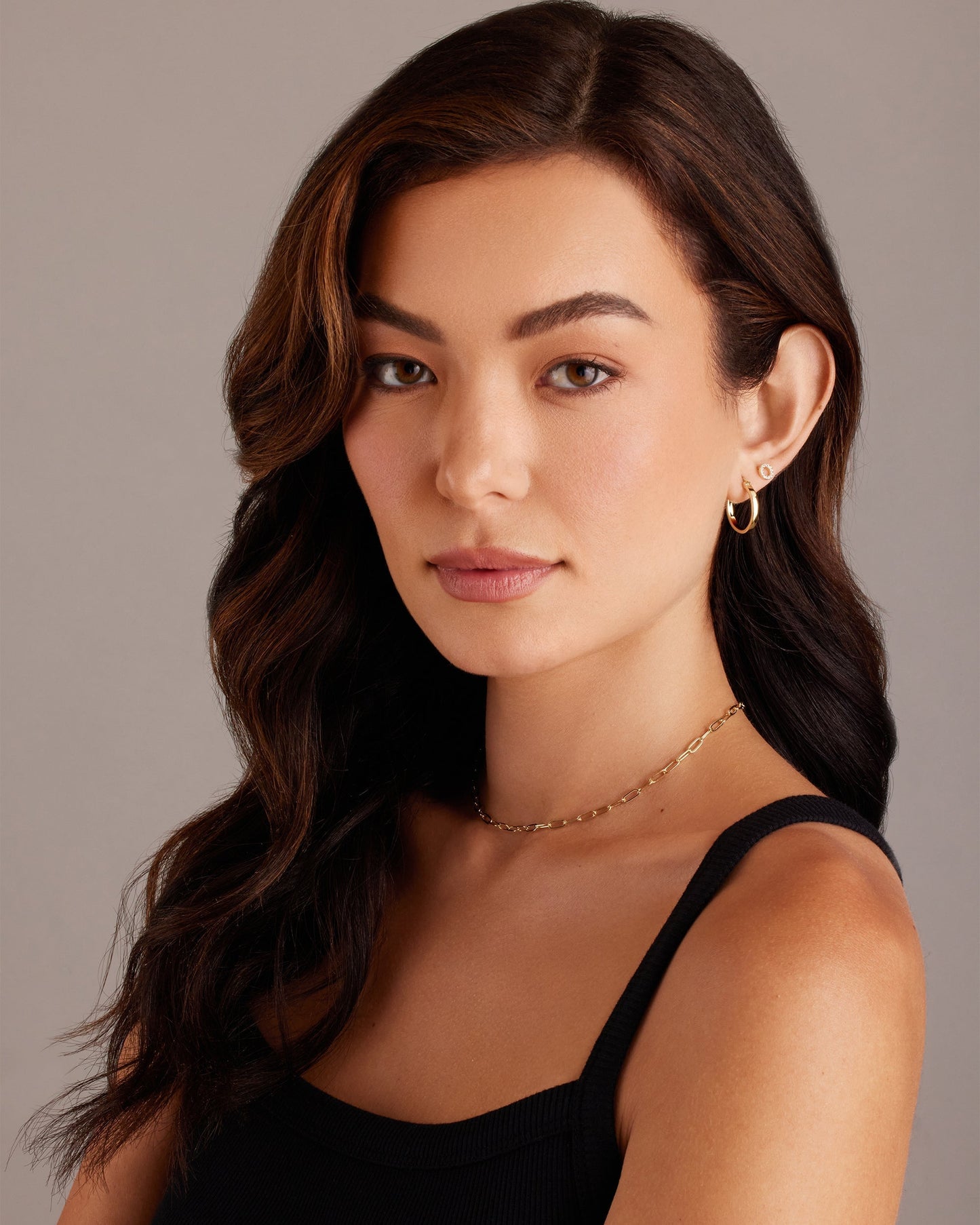 Vermeil Square Tube Hoops
