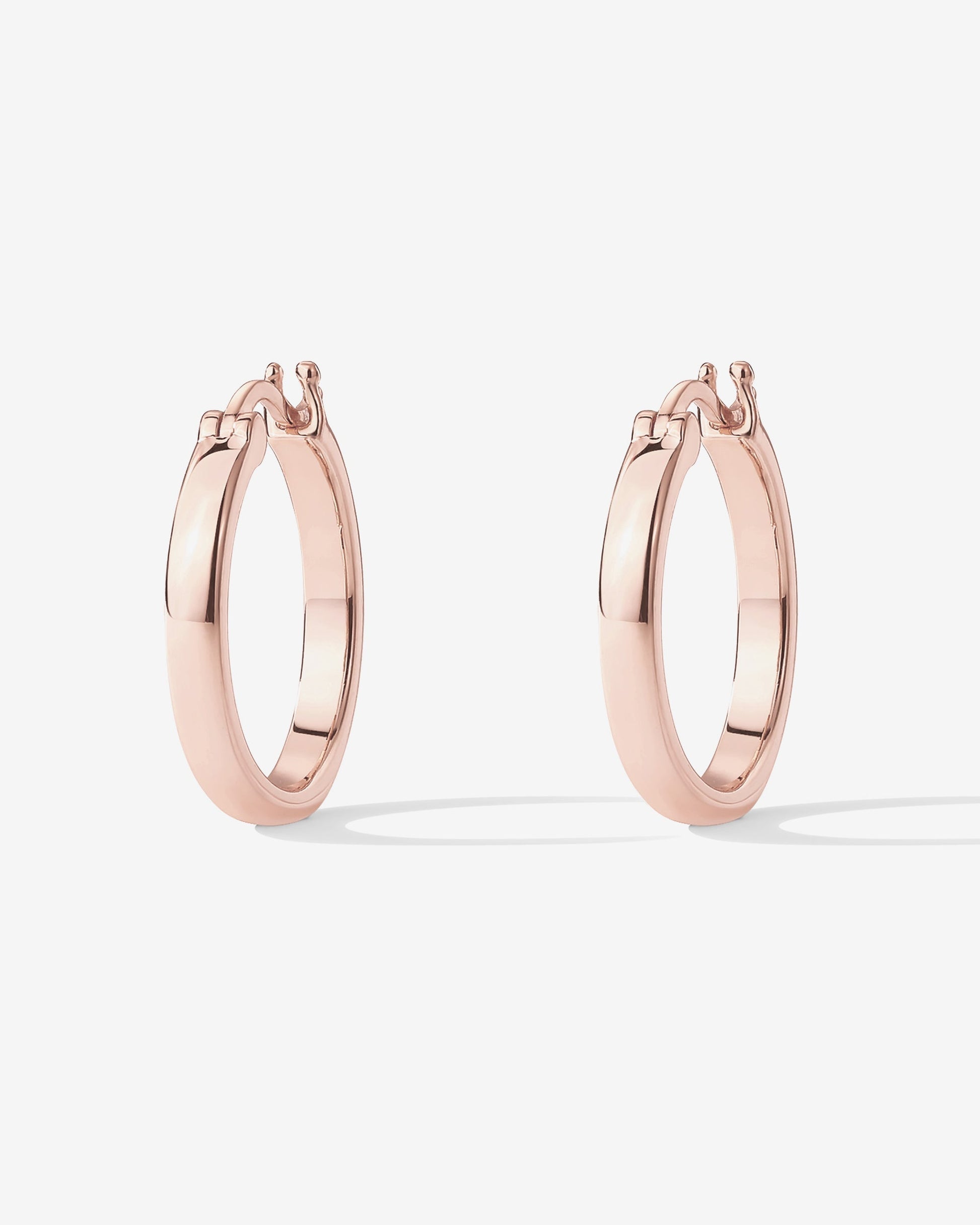 Vermeil Square Tube Hoops