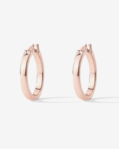 Vermeil Square Tube Hoops