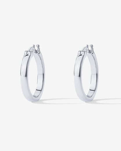 Vermeil Square Tube Hoops
