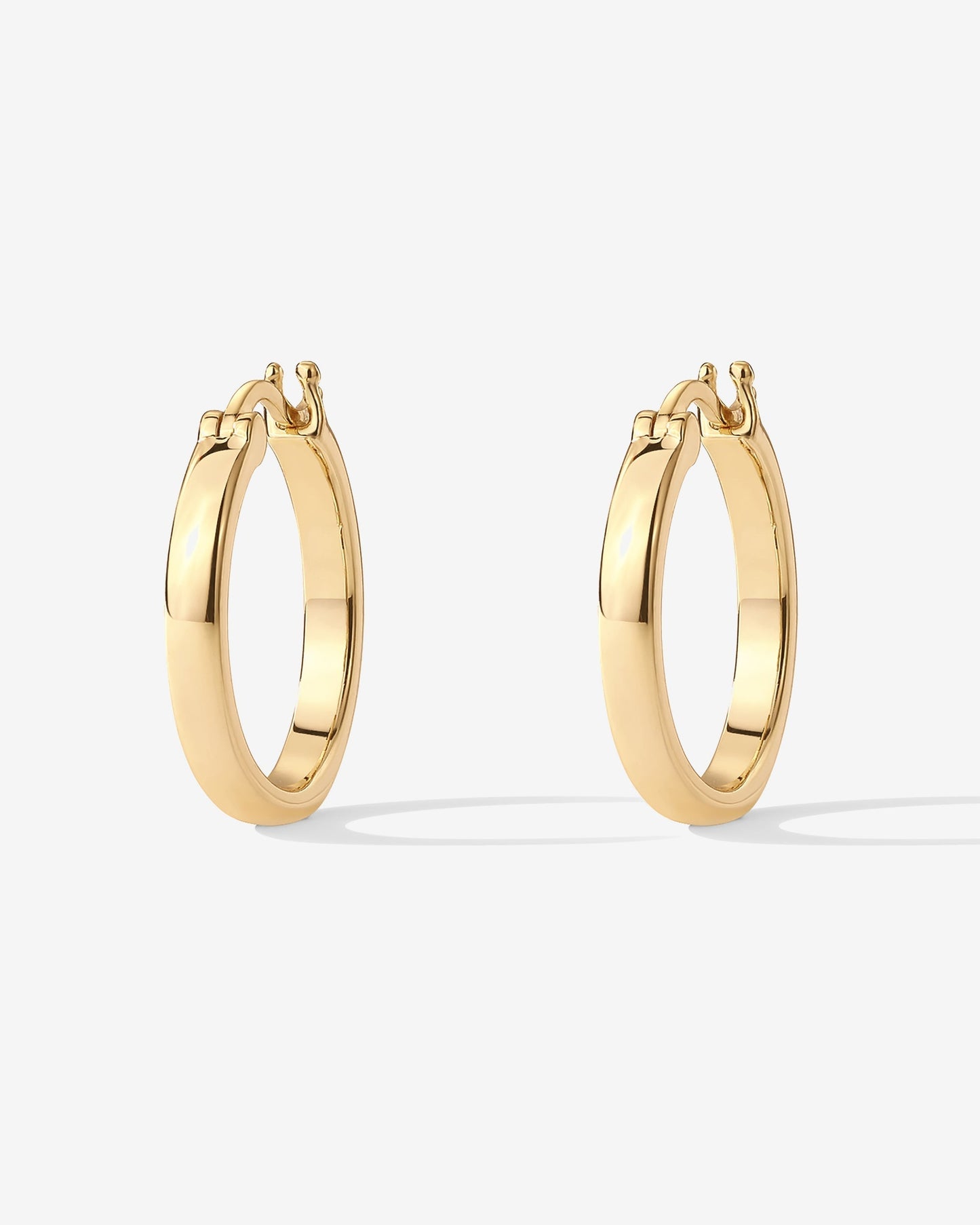 Vermeil Square Tube Hoops