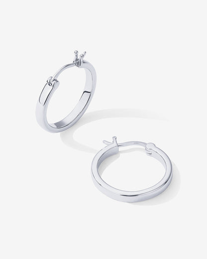 Vermeil Square Tube Hoops