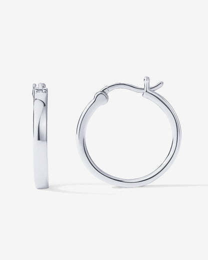 Vermeil Square Tube Hoops