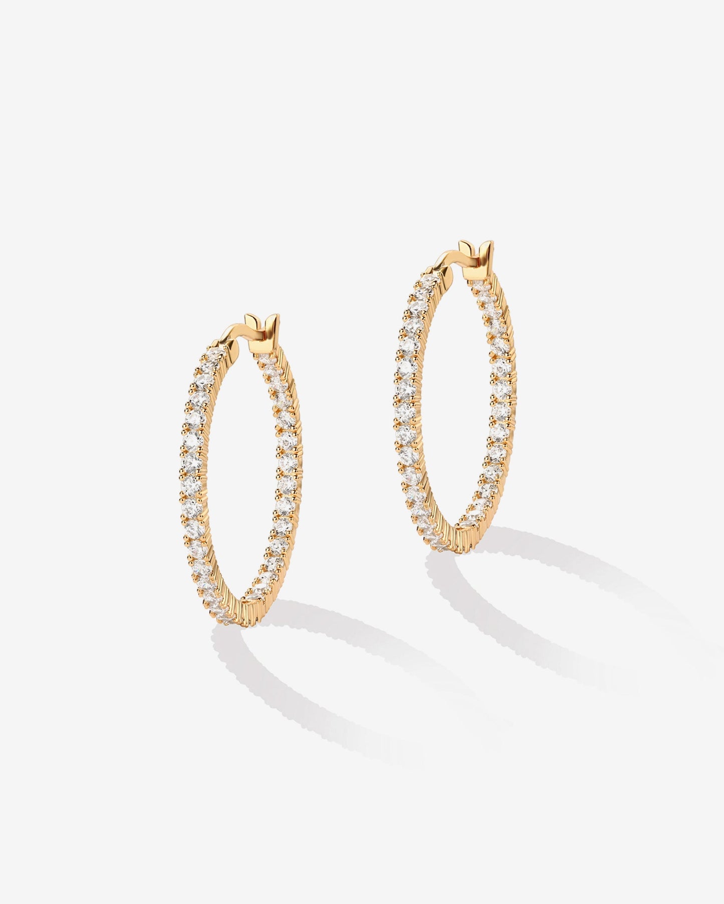 Vermeil Inside-Out Hoops