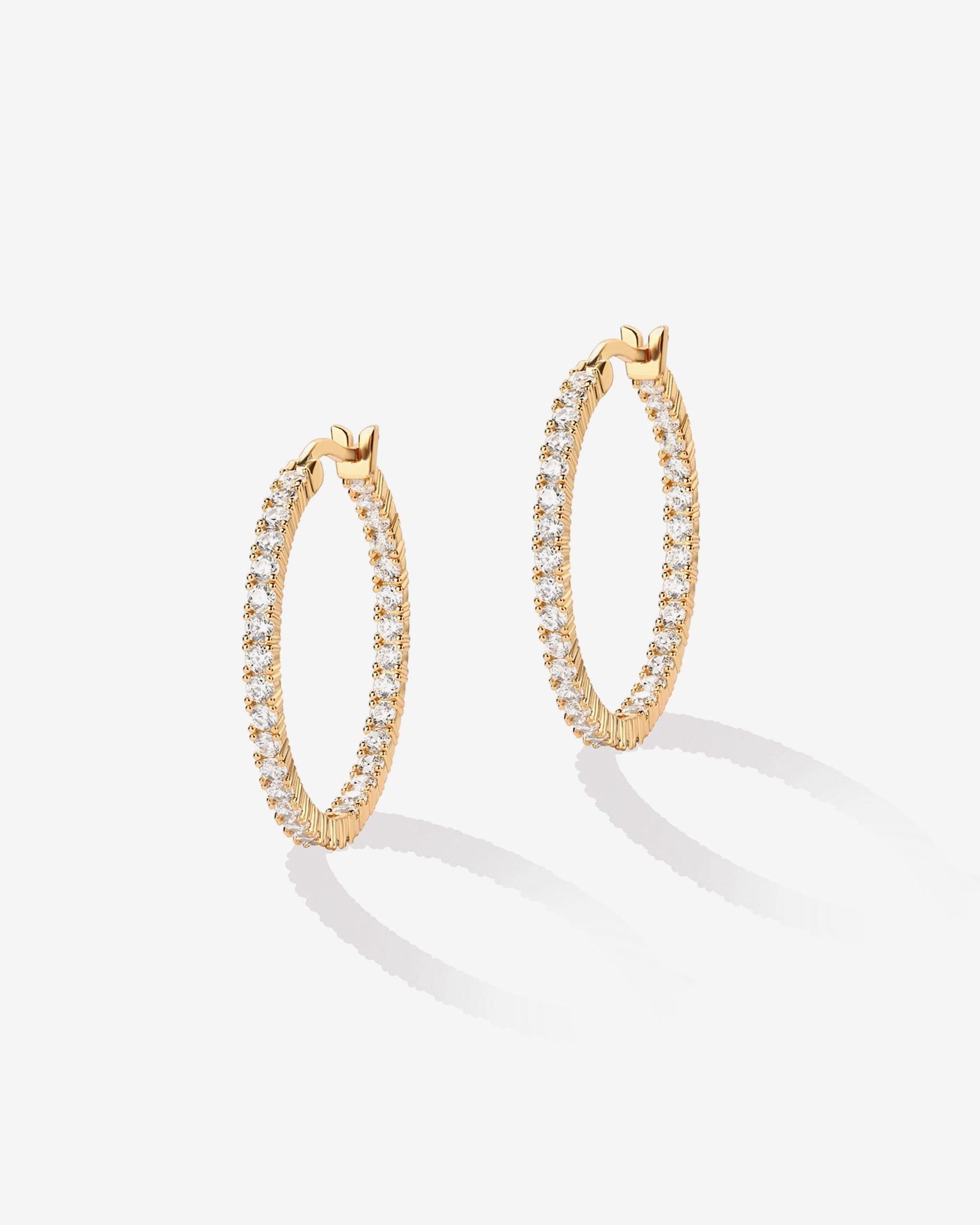 Vermeil Inside-Out Hoops