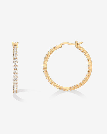 Vermeil Inside-Out Hoops