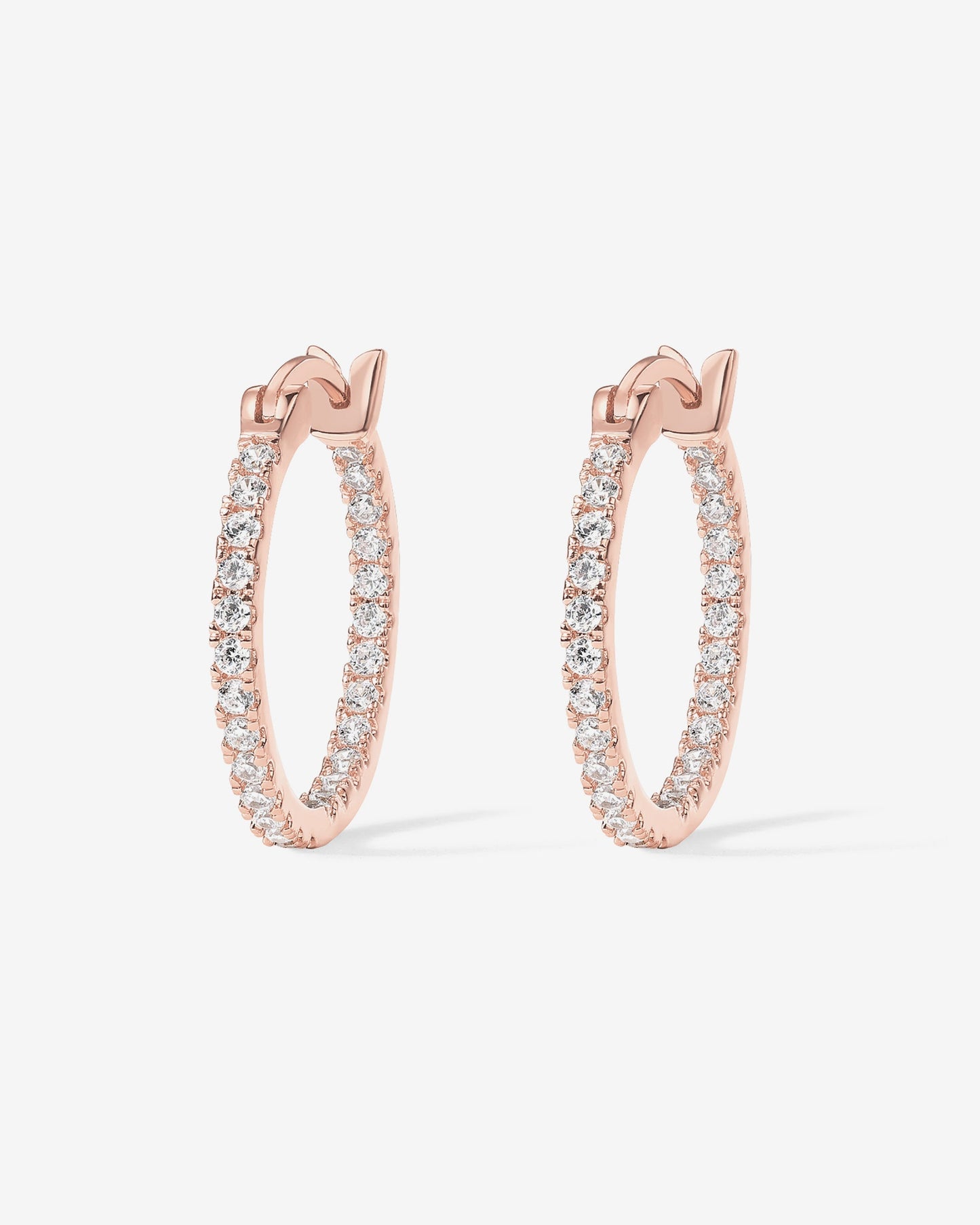 Vermeil Slim Inside-Out Hoops