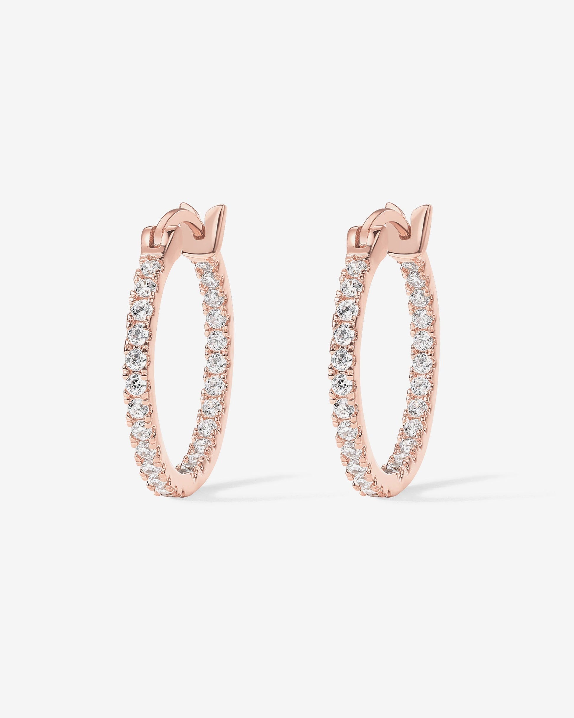 Vermeil Slim Inside-Out Hoops